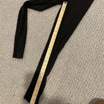 Haute Monde  Jumpsuit Womens Small Black Ribbed Ruffle Cap Sleeve Keyhole Fitted Photo 8