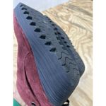 Fly London  Yebi Suede Bootie Burgundy EU 38 US 7 - 7.5 Tie-Back Wedge Ankle Boot Photo 11