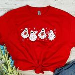 Gildan Valentines Day Spooky Ghosts Large T-Shirt Photo 0