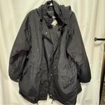 Woman Within  Talson Anorak Rain Jacket with Zip-Out Fleece Lining 3x Black Photo 3