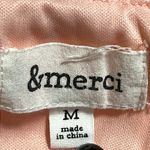 &merci &merci women’s size medium keyhole back Swiss dot dress lined light blush pink Photo 2