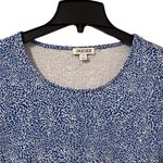 Jaeger  Pullover Shirt Top Womens Size 14 Blue & White‎ 3/4 Sleeves Photo 1