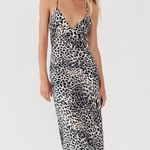 ZARA  maxi dress cheetah leopard animal print slip satin evening party cocktail Photo 9