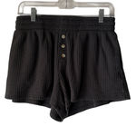 Old Navy  Dark Grey Waffle Knit‎ Button Front Lounge Shorts Size M Photo 0