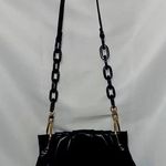 THE HOUSE OF WANT Elegant Black Chain Strap Bag GOLD LOOPS PLASTIC BLAC LOOPS Photo 0