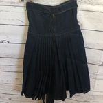 KitKit Dodge denim high waisted belted pleat‎ skirt Blue Photo 3
