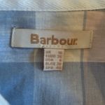 Barbour  Summer Millcross Dress Cotton Linen Plaid Midi Size 6 Photo 4