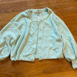 Alice + Olivia  Soft Blue Knit Cardigan Photo 0