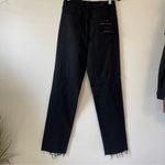 Good American Good Boy Black Raw Hem Jeans Size 8/29 Photo 6