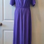 Chicme Women Purple Off the Shoulder Wide Leg Jumpsuit, Size L Size L Photo 0