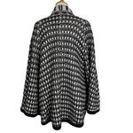 margaret o'leary Margaret O’Leary Wool Blend Poncho Sweater Black Cream Size XS/S Photo 6