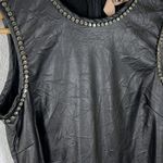 No 21 Crystal Embellished Faux Leather Dress Size undefined Photo 3
