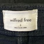 Aritzia Wilfred Women's Black High Rise Straight Wide Leg Trousers Pants Size 6 Photo 3