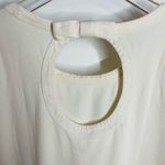 Kate Spade  NY Open Back Bow White Cream 3/4 Sleeve Blouse Top Size Large L‎ Photo 4