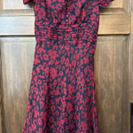 Delia's Y2K Magenta Blue Floral Midi Dress Size XS Photo 0