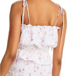 Lucy Paris   eyelet pink floral print blouse Photo 1