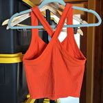 Athleta  Horizon Orange Ribbed Crop Tank Top Size Small Photo 4
