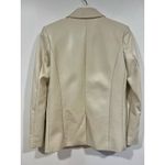 Oak + Fort  Vegan Leather Oversized Blazer XXS Cream Photo 6
