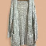 Pam & Gela  - Green Open-Front Oversized Distressed Sweater Cardigan - S Photo 1