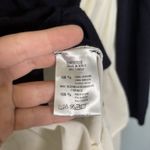 Semicouture Women's Wool‎ Navy White Contrast Cardigan Size Small Old Money Photo 10