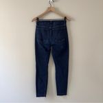 7 For All Mankind Jen7 Ankle Skinny Jeans raw hem dark Wash zip button pockets 4 Photo 1