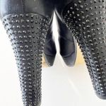 Michael Kors Michael Black Satin Peep Toe Platform Heels Size 8 Pleasers Studded Photo 9