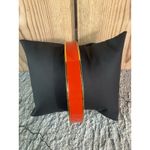 EUC Kate Spade Red Enamel Red Letter Day Gold Plated Bangle Bracelet 8" Photo 4