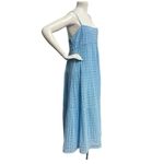 Bardot Broderie Flow Eyelet Sleeveless Dress Blue Size M/8 Midi Casual Wedding Photo 2