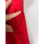 Ann Taylor  Red Dress Pants Women 12 Tall Stretch Career Ankle Slacks 27” Inseam Photo 2