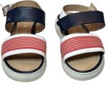 Nautica Women Blue White Red Stripes Acaria Platform Sandals Size 5.5 Photo 2