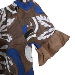 Terzo Millennio Women's M Linen Italian Made Pullover Blouse Brown Size M Photo 6