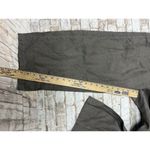 Vtg Linen High Waist Crop Wide Leg Pants Taupe Tan Artsy Small Boho Brown Photo 2