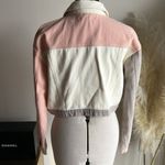 Missguided  Colorblock Cropped Denim Jacket Photo 4