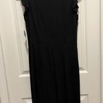 Old Navy Little Black Dress NWT Peplum Ruffle Hem Sz L adorable closet staple Photo 5