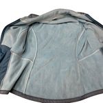 The North Face  Blue Embroidered Logo Long Sleeve Full‎ Zip Fleece Jacket Size Photo 5