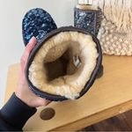 UGG  Blue Sequin Fur Boots size 7 Photo 5