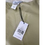 We Wore What Women's reversible Vest Cream Matte Leather Faux Fur Size L SKU 6038 Photo 7