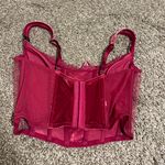 Victoria's Secret Velvet Pink Corset Top Photo 2