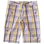 Lija Size 8 Purple Lavender Yellow Plaid Performance Golf Bermuda Shorts Photo 1