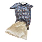 Scotch & Soda  Printed Burn Out Dress Size Small Photo 5