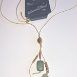 Universal Threads Universal Thread Boho Y Drop Semi Precious Green Stones Necklace Photo 1
