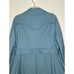 London Fog 1960s Blue Belted Rain Coat With Big Pockets fall winter large Photo 6