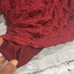 Maeve NWT Anthropologie  Burgundy Long-Sleeve Scrunch Textured Mini Dress Size XS. Photo 9