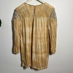 Sundance Top Women M Golden Yellow Crochet Lace Boho 3/4 Sleeve Fall Peasant Gold Size M Photo 1