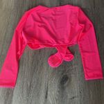 Dolls Kill Hot Pink Wrap Crop Top Size Medium Photo 10