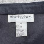 Bloomingdale’s Linen Blend Black Ruffle Hem Skirt Knee Length Sz 10💛 Photo 7