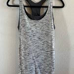 Lululemon  On Track Tank in Tiger Space Dye Black White & Dark Carbon Sz 6 EUC Photo 5