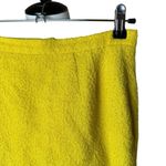 Max Mara  Y2K Made In Italy Goldenrod Yellow Nubby Wool Blend Lined Mini Skirt Photo 1