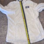 Reebok NEW! Cream Fleece Fuzzy Zip Jacket w/ Hood Photo 7
