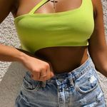 Boutique Neon Cutout Bodysuit Photo 0